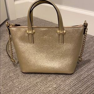 Gold Kate spade crossbody